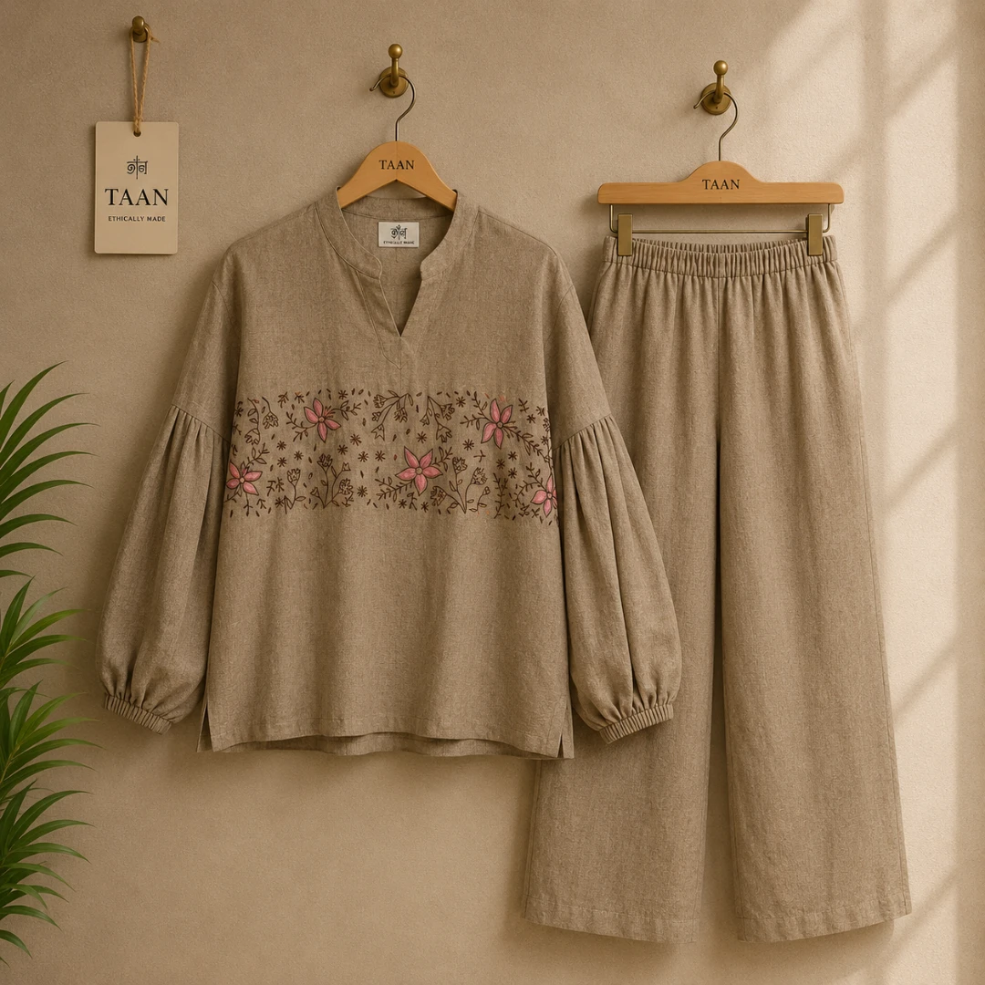 Earth Tone Hand Stitched Set