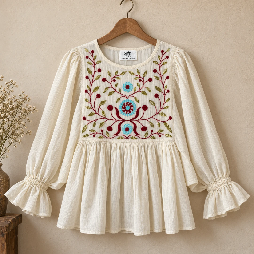 White Nakshi Dress