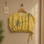 Silk Hand Stitched top